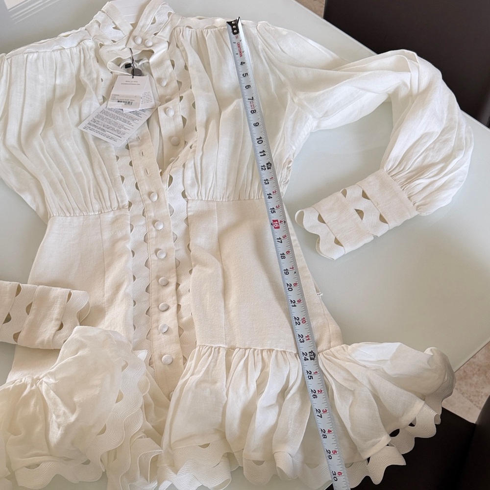 Zimmermann Ninty six wave short dress - Picture 12 of 16